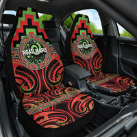 Aotearoa Ngati Maru Car Seat Cover Maori Iwi Poutama Puhoro Tattoo LT14 One Size Red - Polynesian Pride
