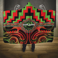 Aotearoa Ngati Maru Hooded Blanket Maori Iwi Poutama Puhoro Tattoo LT14 - Polynesian Pride