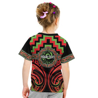 Aotearoa Ngati Maru Personalised Kid T Shirt Maori Iwi Poutama Puhoro Tattoo LT14 - Polynesian Pride