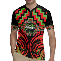 Aotearoa Ngati Maru Personalised Rugby Jersey Maori Iwi Poutama Puhoro Tattoo LT14 - Polynesian Pride