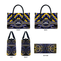 Aotearoa Ngati Raukawa Leather Bag Maori Iwi Poutama Puhoro Tattoo LT14 - Polynesian Pride