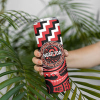 Aotearoa Ngati Toa Personalised Skinny Tumbler Maori Iwi Poutama Puhoro Tattoo LT14 - Polynesian Pride