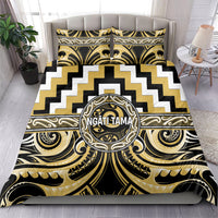 Aotearoa Ngati Tama Bedding Set Maori Iwi Poutama Puhoro Tattoo LT14 - Polynesian Pride