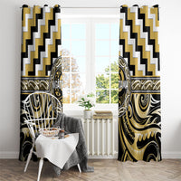 Aotearoa Ngati Tama Window Curtain Maori Iwi Poutama Puhoro Tattoo LT14 - Polynesian Pride
