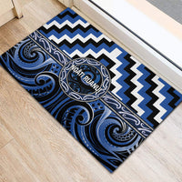 Aotearoa Ngati Ruanui Rubber Doormat Maori Iwi Poutama Puhoro Tattoo LT14 - Polynesian Pride