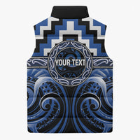 Aotearoa Ngati Ruanui Personalised Sleeveless Puffer Jacket Maori Iwi Poutama Puhoro Tattoo LT14 - Polynesian Pride
