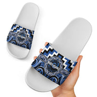 Aotearoa Ngati Ruanui Slide Sandals Maori Iwi Poutama Puhoro Tattoo LT14 - Polynesian Pride