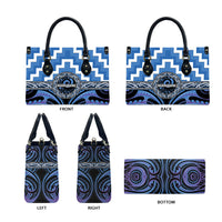 Aotearoa Ngaruahine Leather Bag Maori Iwi Poutama Puhoro Tattoo LT14 - Polynesian Pride