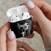 Black Hawaii AirPods Case Hammerhead Shark Tattoo Curve Polynesian - Polynesian Pride