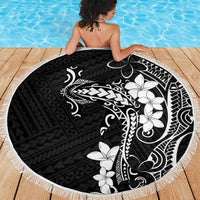 Black Hawaii Beach Blanket Hammerhead Shark Tattoo Curve Polynesian - Polynesian Pride