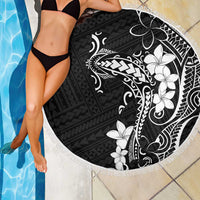 Black Hawaii Beach Blanket Hammerhead Shark Tattoo Curve Polynesian - Polynesian Pride