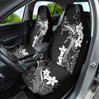 Black Hawaii Car Seat Cover Hammerhead Shark Tattoo Curve Polynesian - Polynesian Pride