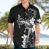 Black Hawaii Hawaiian Shirt Hammerhead Shark Tattoo Curve Polynesian - Polynesian Pride
