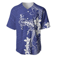 Blue Hawaii Baseball Jersey Hammerhead Shark Tattoo Curve Polynesian - Polynesian Pride