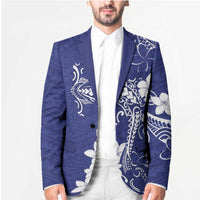 Blue Hawaii Blazer Hammerhead Shark Tattoo Curve Polynesian - Polynesian Pride