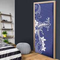 Blue Hawaii Door Cover Hammerhead Shark Tattoo Curve Polynesian - Polynesian Pride