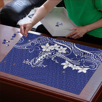 Blue Hawaii Puzzle Hammerhead Shark Tattoo Curve Polynesian - Polynesian Pride