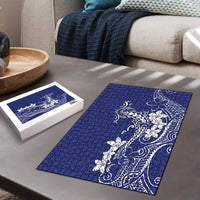 Blue Hawaii Puzzle Hammerhead Shark Tattoo Curve Polynesian - Polynesian Pride