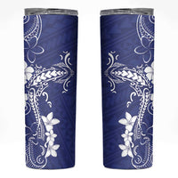 Blue Hawaii Skinny Tumbler Hammerhead Shark Tattoo Curve Polynesian - Polynesian Pride
