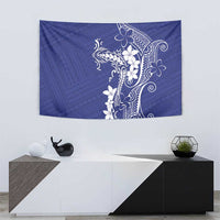 Blue Hawaii Tapestry Hammerhead Shark Tattoo Curve Polynesian LT14 - Polynesian Pride