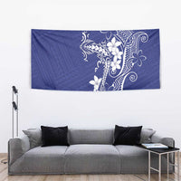 Blue Hawaii Tapestry Hammerhead Shark Tattoo Curve Polynesian LT14 - Polynesian Pride