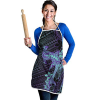 Purple Paradise Hawaii Apron Hammerhead Shark Tattoo Curve Polynesian - Polynesian Pride