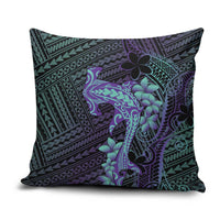 Purple Paradise Hawaii Pillow Cover Hammerhead Shark Tattoo Curve Polynesian LT14 Purple - Polynesian Pride