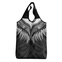 Poutama Korowai New Zealand Grocery Bag Aotearoa Maori Tattoo - Polynesian Pride