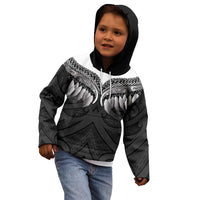Poutama Korowai New Zealand Kid Hoodie Aotearoa Maori Tattoo - Polynesian Pride