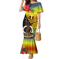 personalised-vanuatu-tafea-day-family-matching-mermaid-dress-and-hawaiian-shirt-coat-of-arms-mix-tropical-flowers