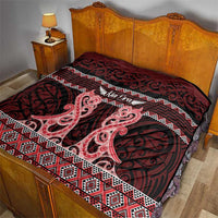 Kia Ora New Zealand Quilt Maori Language Week Whero Taniko Motif - Polynesian Pride