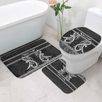 Kia Ora New Zealand Bathroom Set Maori Language Week Pango Taniko Motif - Polynesian Pride