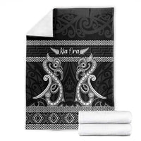 Kia Ora New Zealand Blanket Maori Language Week Pango Taniko Motif - Polynesian Pride