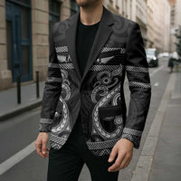 Kia Ora New Zealand Blazer Maori Language Week Pango Taniko Motif - Polynesian Pride