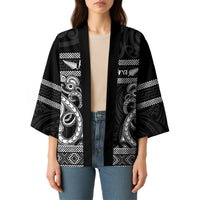 Kia Ora New Zealand Kimono Maori Language Week Pango Taniko Motif - Polynesian Pride