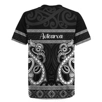 Kia Ora New Zealand Rugby Jersey Maori Language Week Pango Taniko Motif - Polynesian Pride