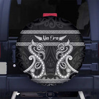 Kia Ora New Zealand Spare Tire Cover Maori Language Week Pango Taniko Motif - Polynesian Pride
