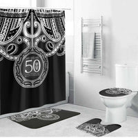 Kia Kaha Te Reo Maori New Zealand Bathroom Set 50th Anniversary Ake Ake Ake - Polynesian Pride