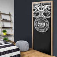 Kia Kaha Te Reo Maori New Zealand Door Cover 50th Anniversary Ake Ake Ake - Polynesian Pride