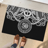 Kia Kaha Te Reo Maori New Zealand Rubber Doormat 50th Anniversary Ake Ake Ake - Polynesian Pride