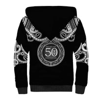 Kia Kaha Te Reo Maori New Zealand Sherpa Hoodie 50th Anniversary Ake Ake Ake - Polynesian Pride