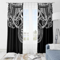 Kia Kaha Te Reo Maori New Zealand Window Curtain 50th Anniversary Ake Ake Ake - Polynesian Pride