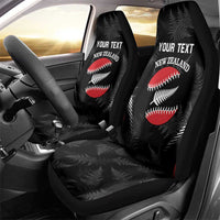 Custom New Zealand Silver Fern Softball Car Seat Cover Go Aotearoa