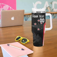 Personalised New Zealand Silver Fern Softball Tumbler With Handle Go Aotearoa LT14