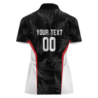 Custom New Zealand Silver Fern Softball Women Polo Shirt Go Aotearoa