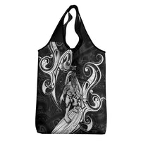 Personalised New Zealand Surfing Grocery Bag Aotearoa Maori Tiki Haka