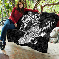 Personalised New Zealand Surfing Quilt Aotearoa Maori Tiki Haka