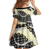 Black Palaka Hawaii Family Matching Mermaid Dress and Hawaiian Shirt Kukui Nut Pikake Lei Hawaiian Tapa Pattern LT14 - Polynesian Pride