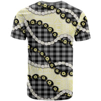 Black Palaka Hawaii T Shirt Kukui Nut Pikake Lei Hawaiian Tapa Pattern - Polynesian Pride