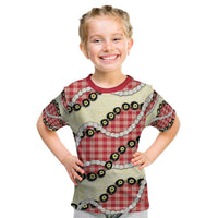 Red Palaka Hawaii Kid T Shirt Kukui Nut Pikake Lei Hawaiian Tapa Pattern LT14 Red - Polynesian Pride